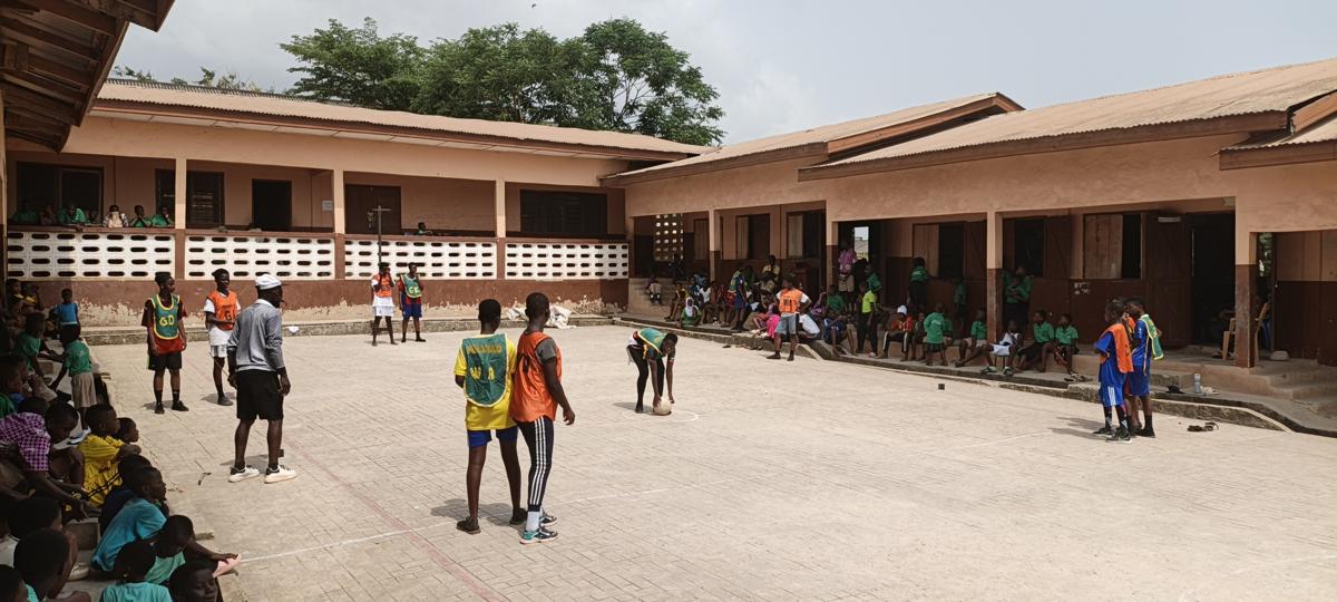 A friendly Netball match between Pinanko and Kweikuma MA