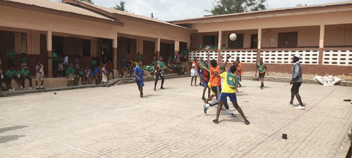 A friendly Netball match between Pinanko and Kweikuma MA