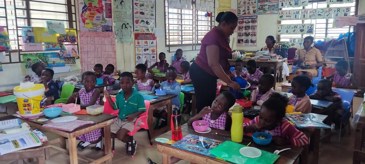 School Feeding Program in Session